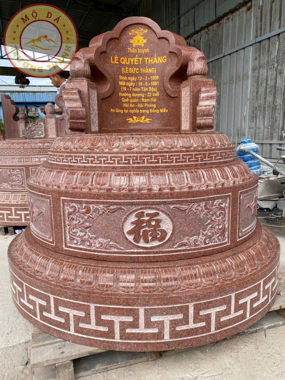 mộ đá tròn đẹp mang lại vẻ đẹp nhẹ nhàng, tinh tế