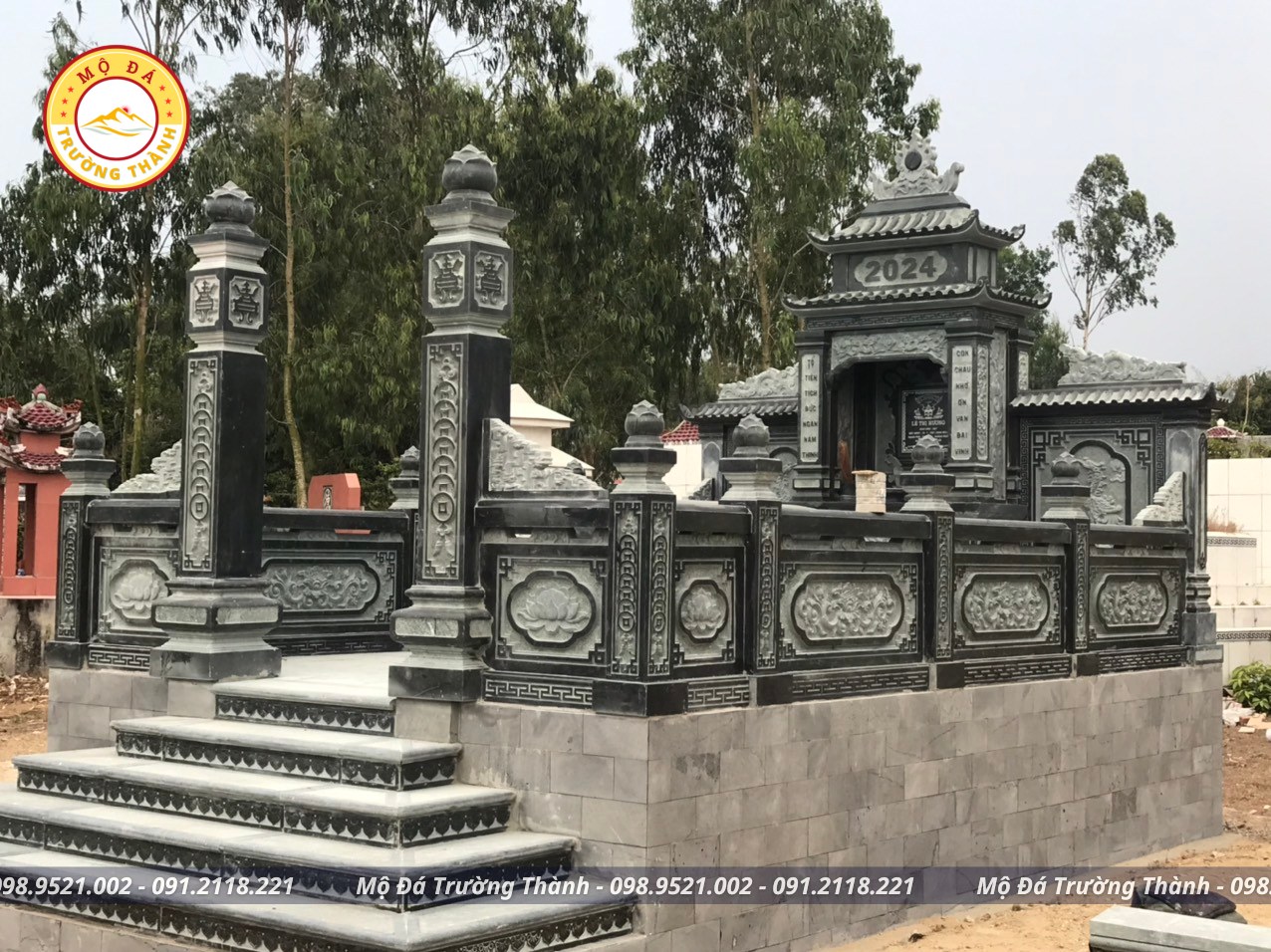 Mẫu Bậc Thềm Đá đẹp 1 Bậc thềm đá chạm khắc tinh xảo