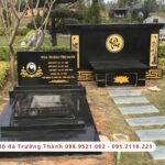 Đá mộ kim sa thiết kế tinh xảo