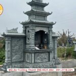 Mộ đá xanh đen được thiết kế theo yêu cầu