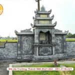 Mộ đá xanh đen tinh xảo