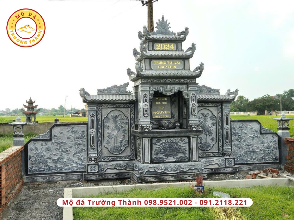 Mộ đá xanh đen 