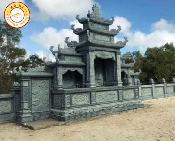 Top 10 lăng mộ bằng đá xanh đen đẹp tại Thanh Hóa 1 Lăng mộ đá xanh đen tại Hà Trung
