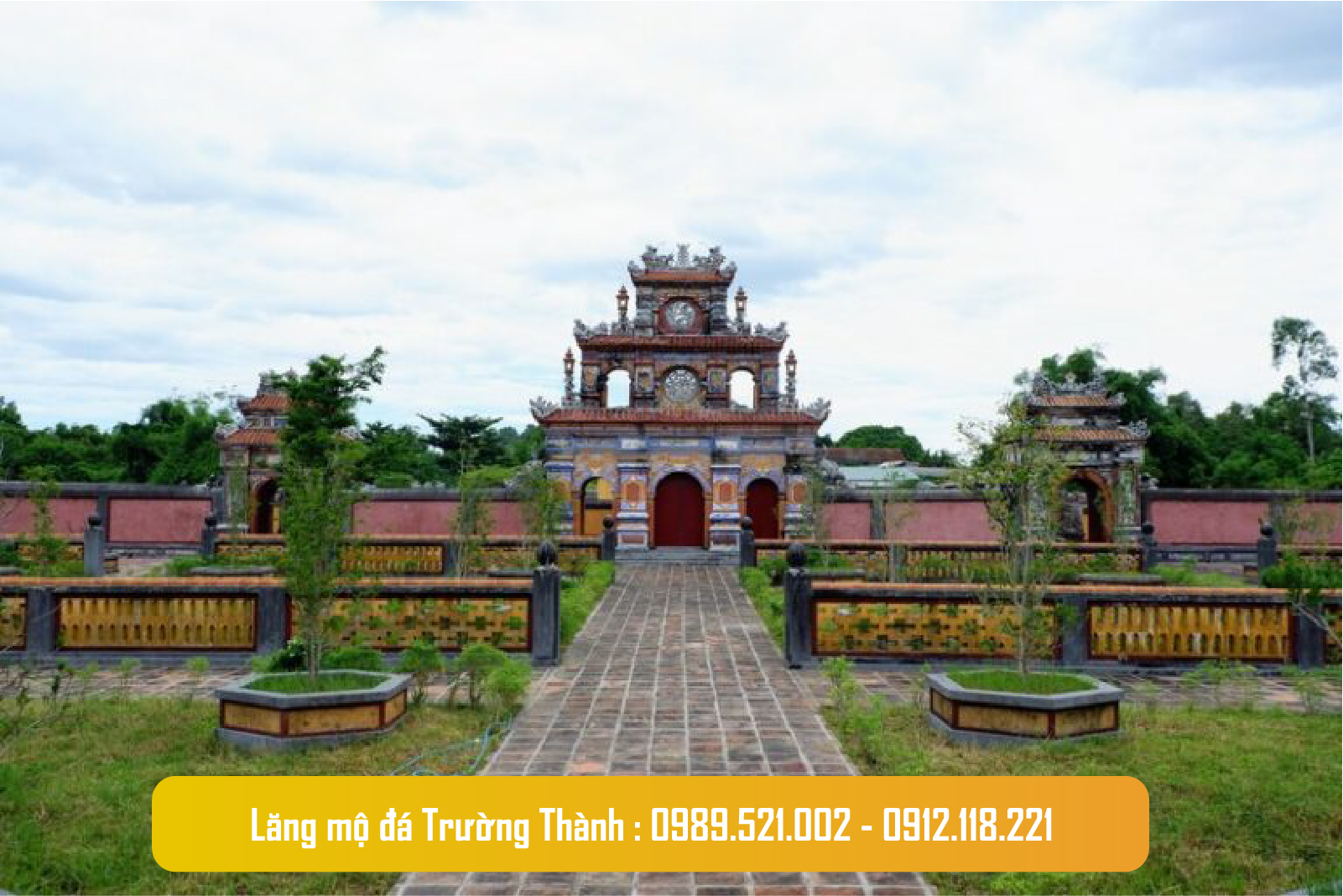hàng rào lăng mộ đá đẹp 2