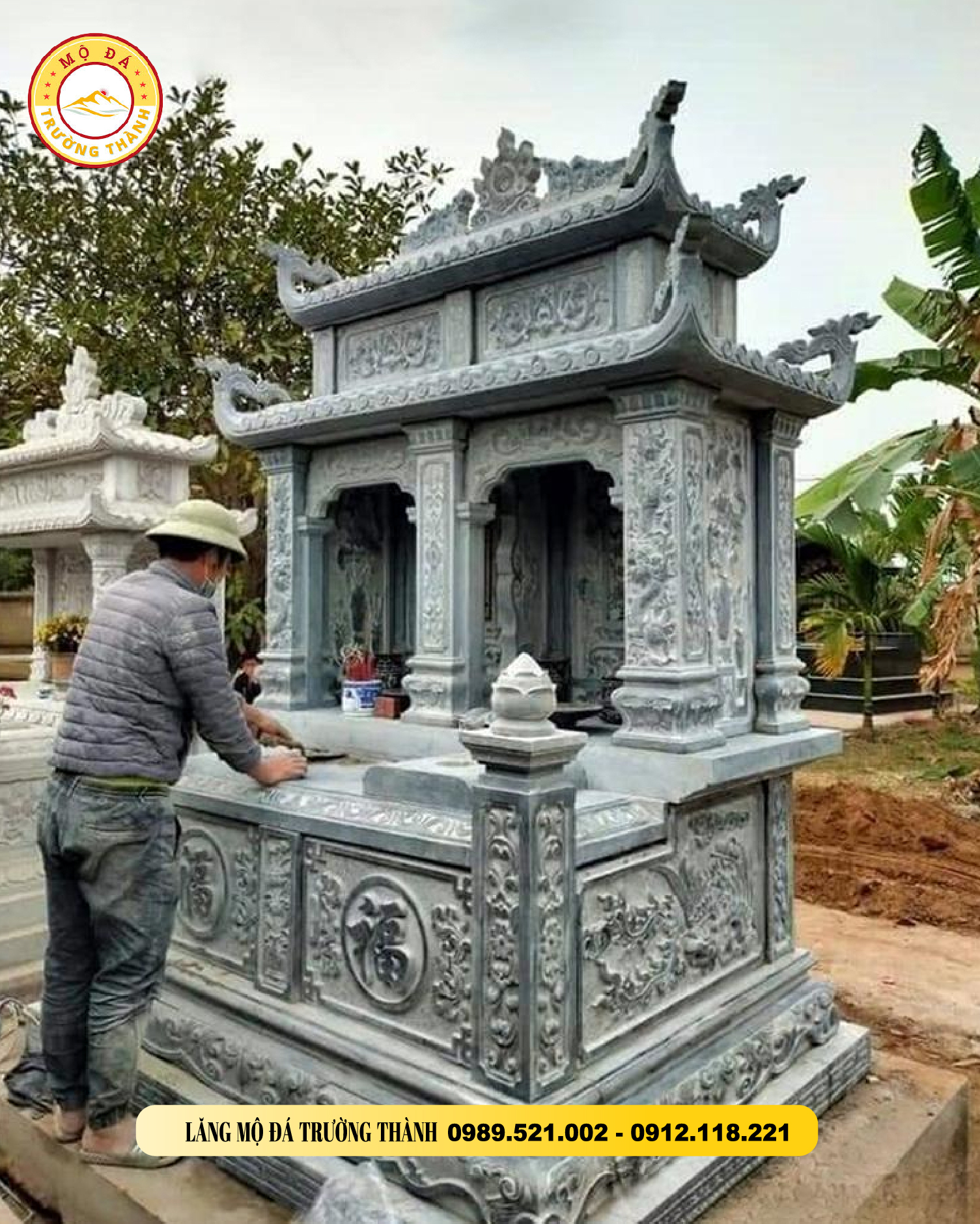 Top 10 Mộ Đôi Có Mái Che Tại Long An 1 mộ đôi có mái che tại Long An