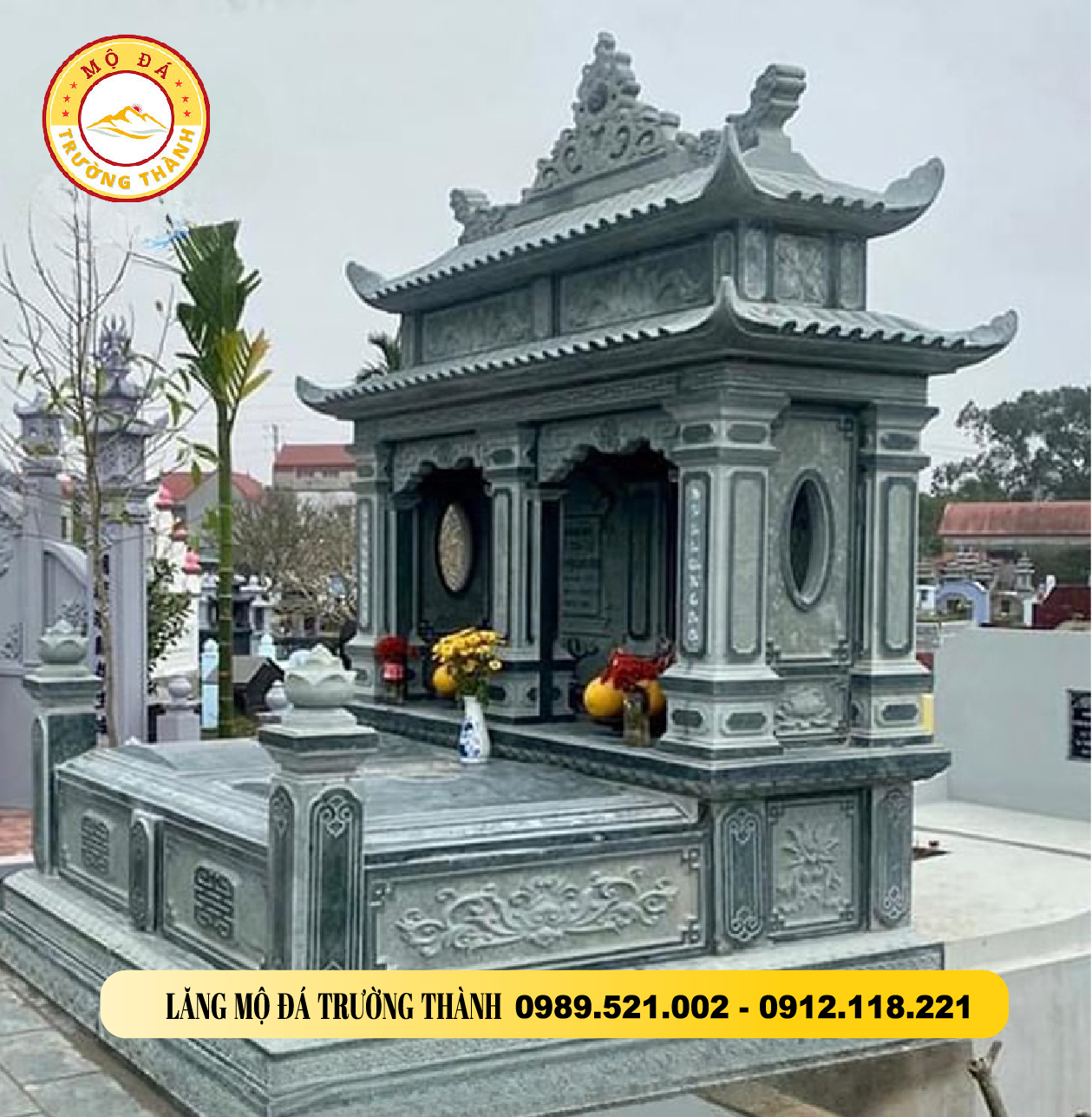 Top 10 Mộ Đôi Có Mái Che Tại Long An 2 mộ đôi có mái che tại Long An