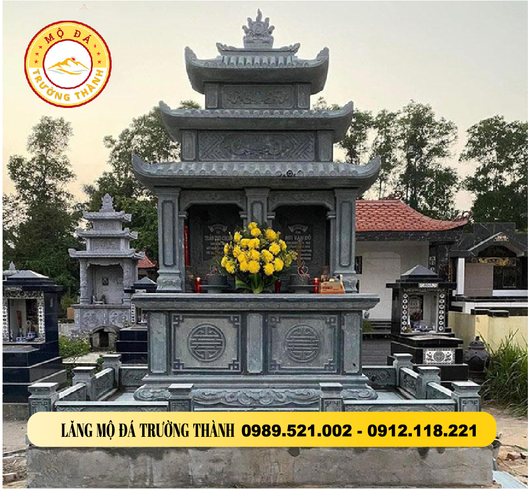 Mộ đôi có mái che tại Khánh Hòa
