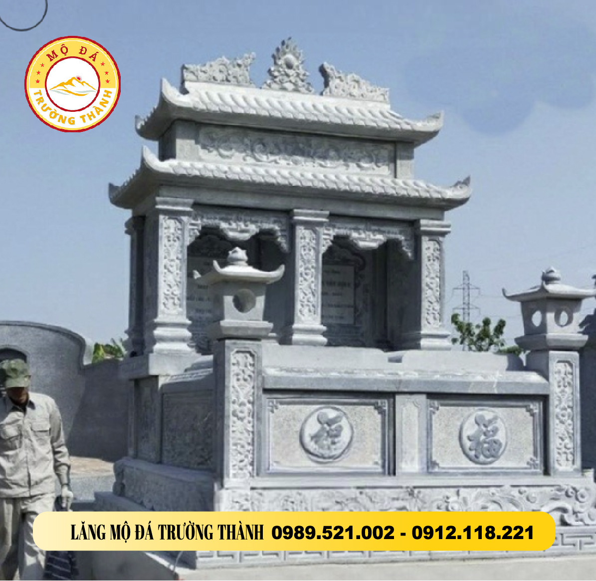 Mộ đôi có mái che tại Kon Tum
