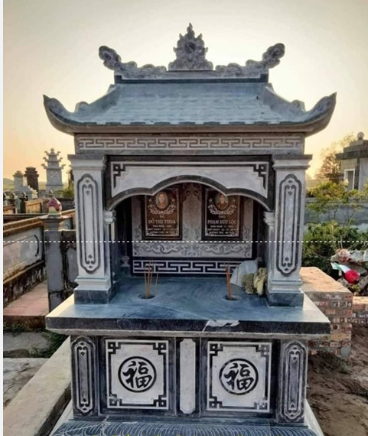 Mộ Đôi có mái che Tại Huyện Vũng Liêm