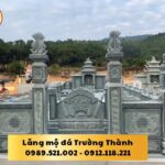 Thi công lắp đặt mộ đá sau khi cải táng hoàn tất
